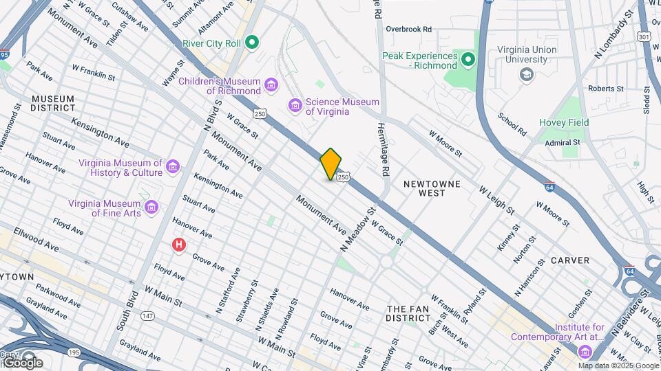 2212 W Grace St Map and Location Details