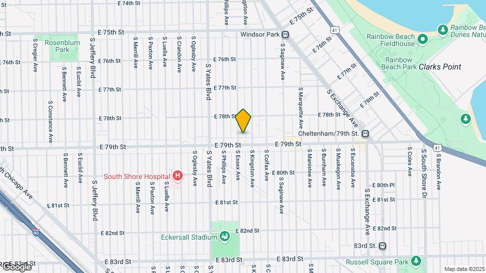 7841 S Essex Ave Mapa y Detalles de la Ubicación