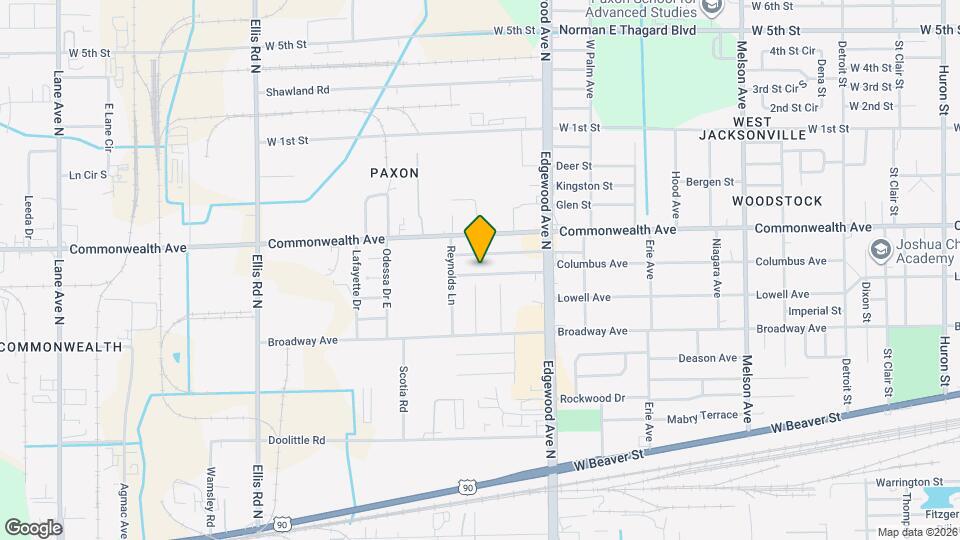 5129 Columbus Ave Mapa y Detalles de la Ubicación