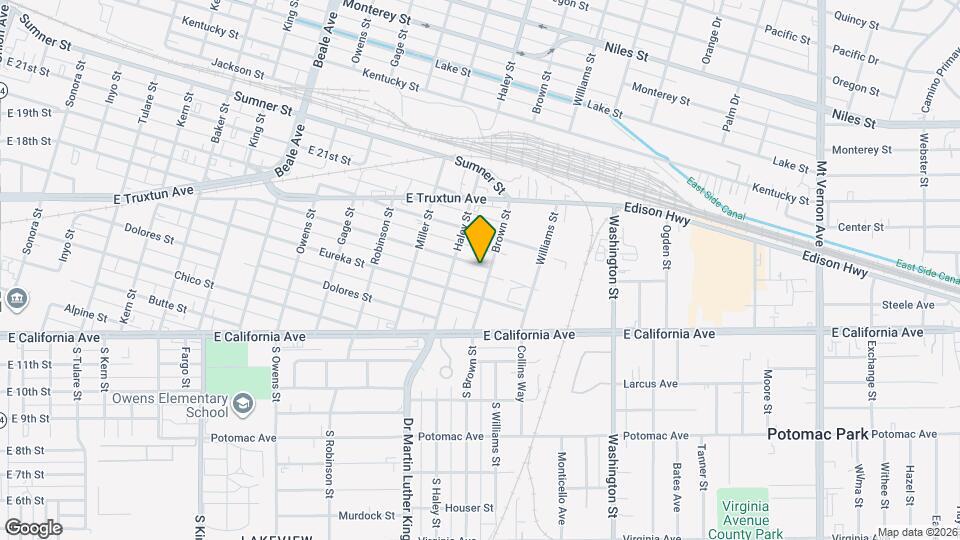 1427 E 18th St Map and Location Details