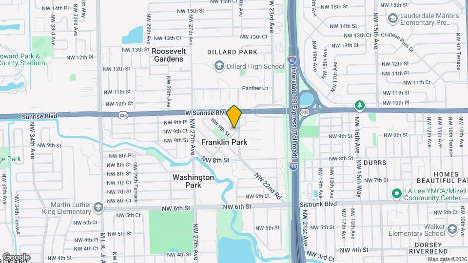 2500 NW 9th Ct Map and Location Details