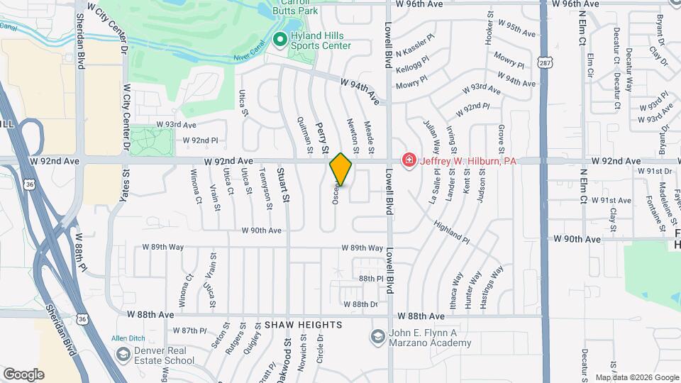 9130 Osceola St Map and Location Details