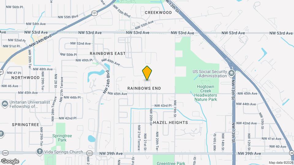 4617 NW 21st St Map and Location Details