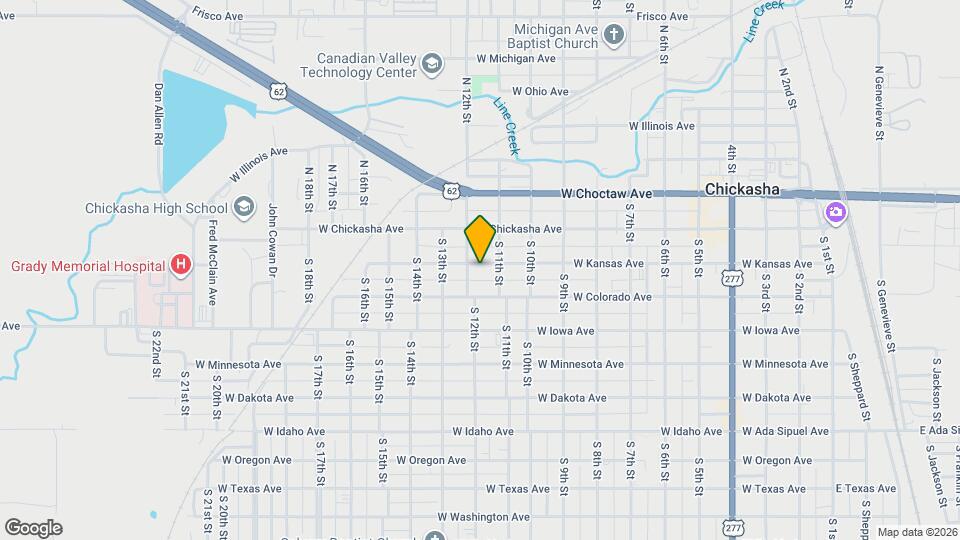 1123 W Kansas Ave Mapa y Detalles de la Ubicación