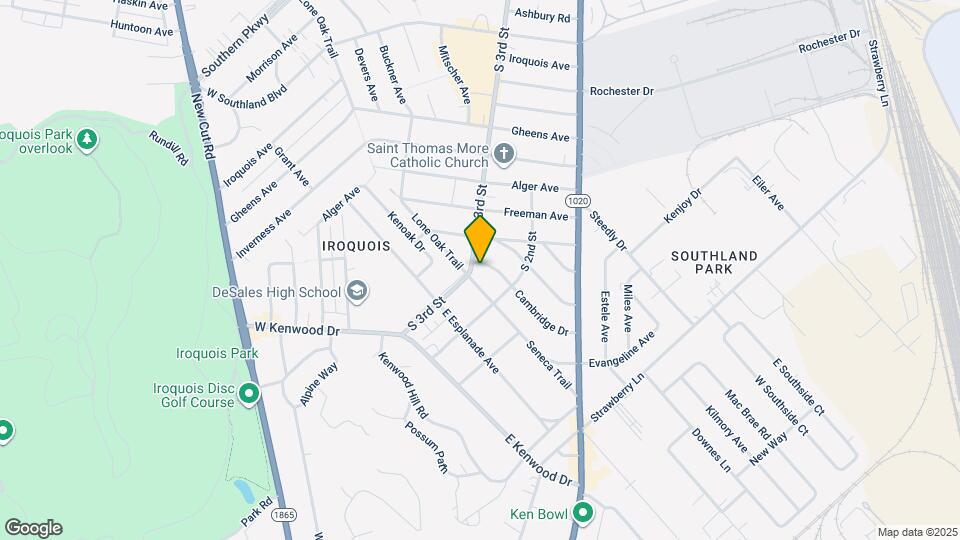 6411 S 3rd St Map and Location Details