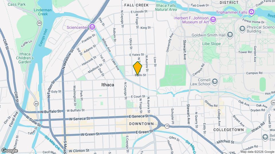 444 N Tioga St Mapa y Detalles de la Ubicación
