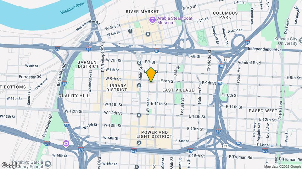 909 Walnut Mapa y Detalles de la Ubicación