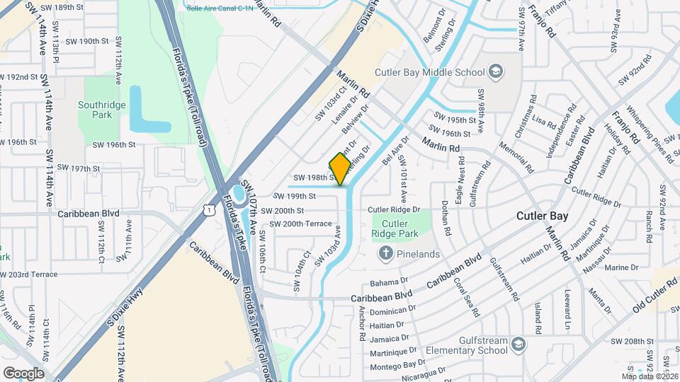 10301 SW 199th St Map and Location Details