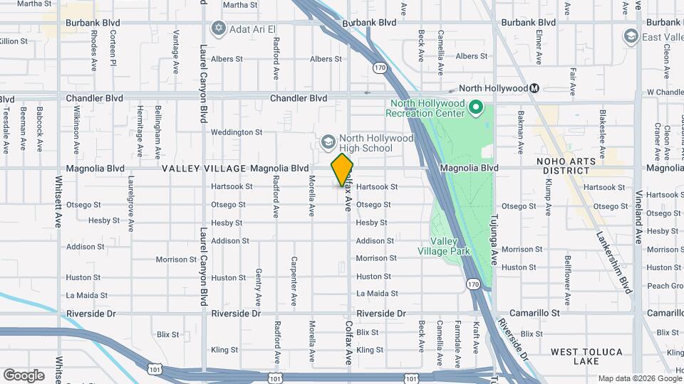 5119 Colfax Ave Mapa y Detalles de la Ubicación