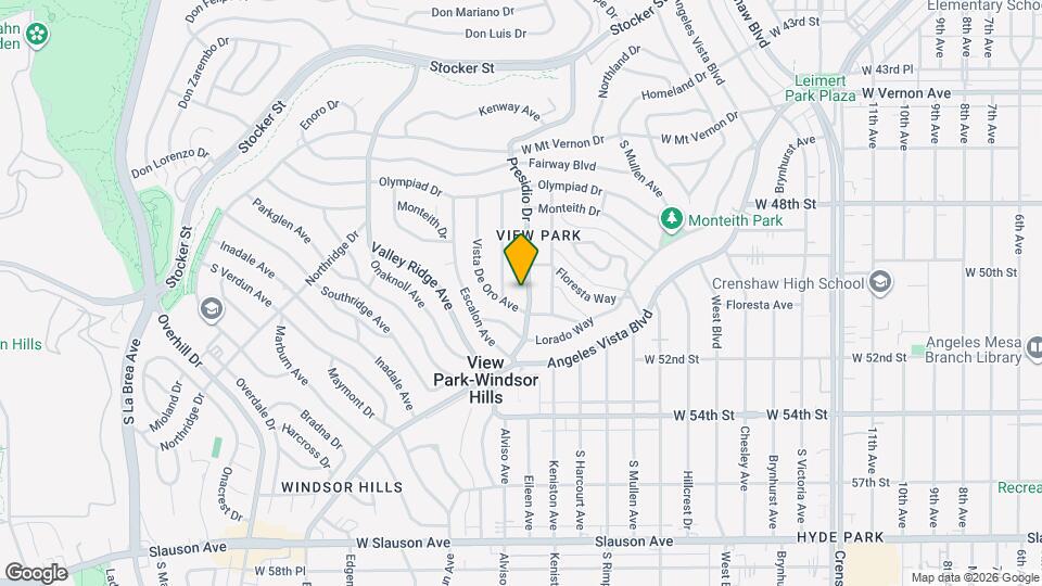 4933 Presidio Dr Map and Location Details