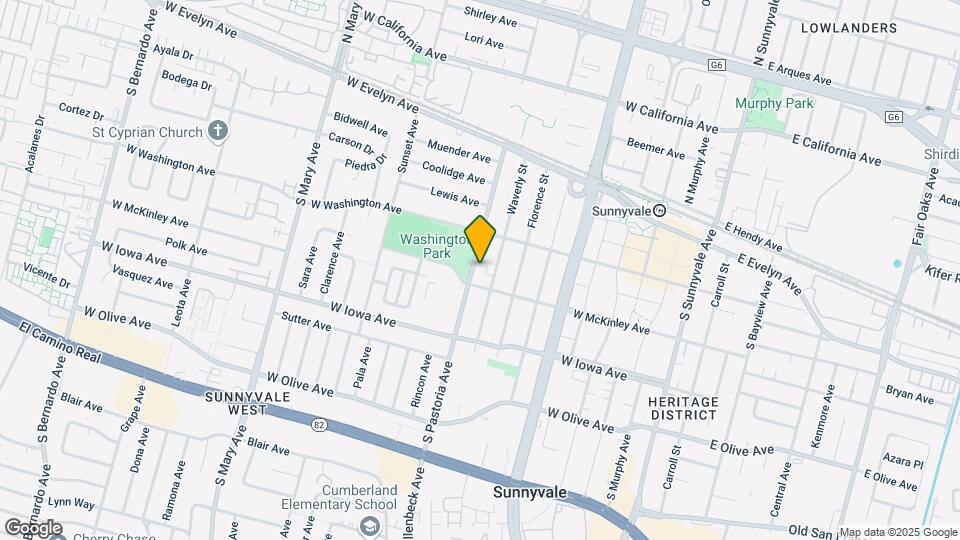 274 S Pastoria Ave, Unit Front Front Map and Location Details