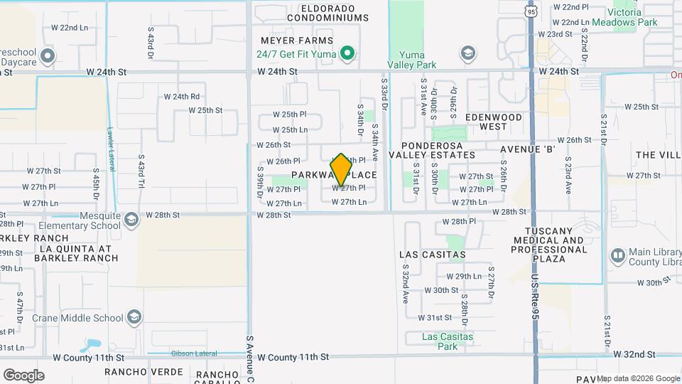 3557 W 27th Pl Map and Location Details