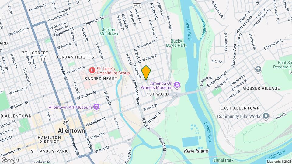 118 N 2nd St Map and Location Details