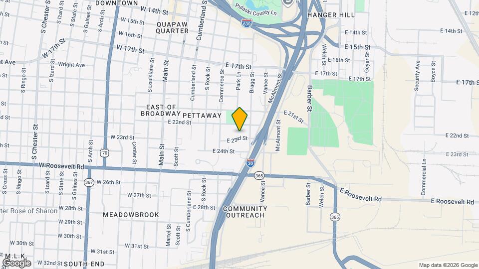 606 E 23rd St Map and Location Details