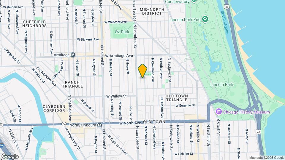 1834 Mohawk St Map and Location Details