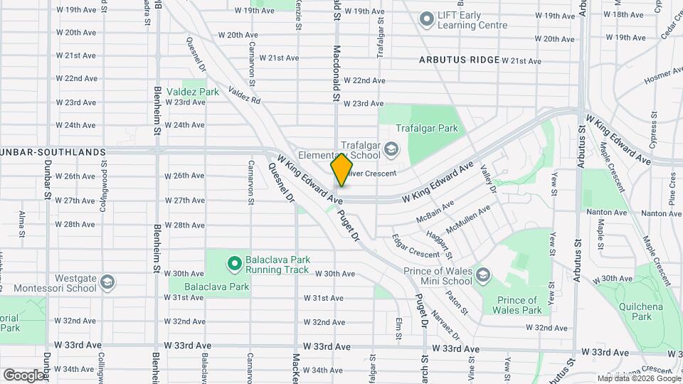 2785 W King Edward Ave Map and Location Details