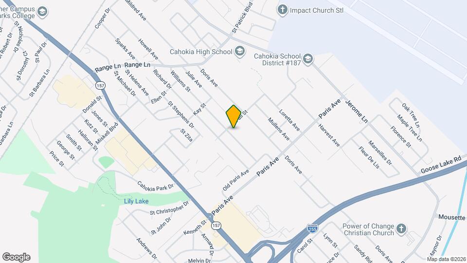 1405 Williams St Map and Location Details