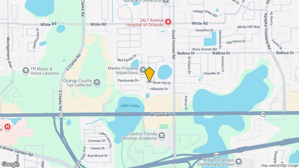 8936 Rose Hill Dr Mapa y Detalles de la Ubicación