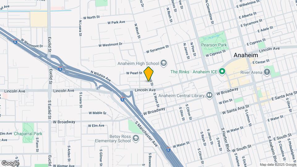 115 West Map and Location Details