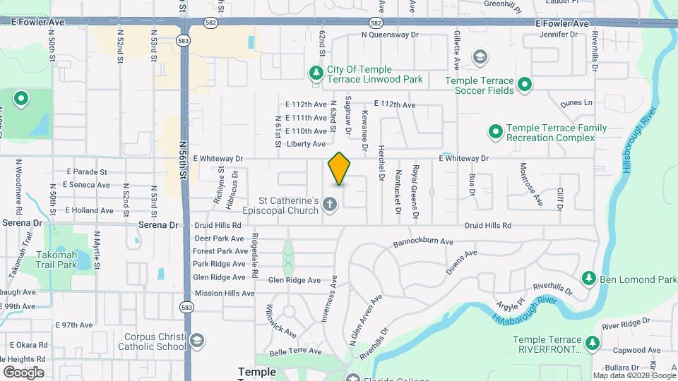 518 Crestover Dr Map and Location Details