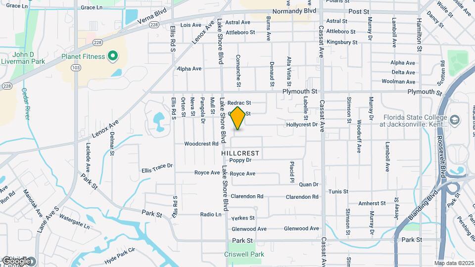 5347 Baycrest Rd Map and Location Details