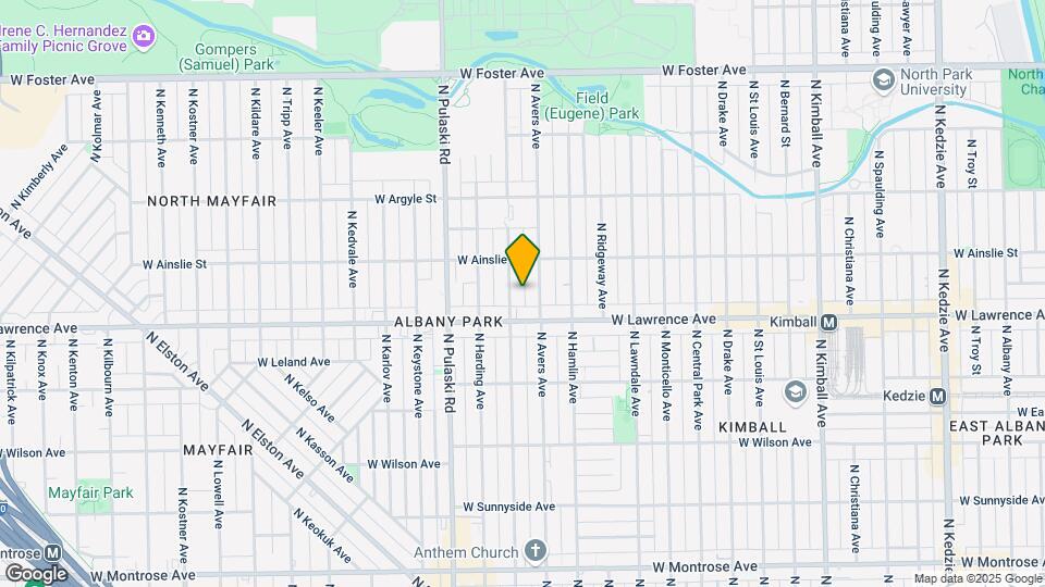 4825 N Springfield Ave Map and Location Details