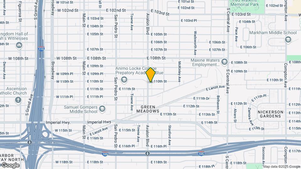 11010 Avalon Blvd Map and Location Details
