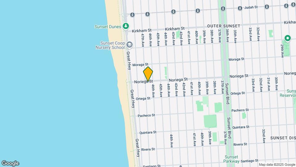 3939 Noriega St Mapa y Detalles de la Ubicación