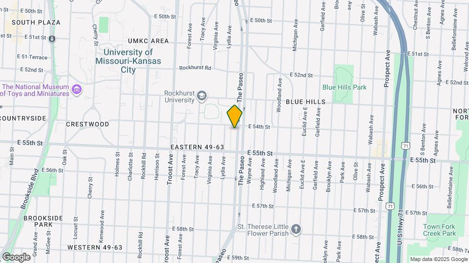 5406 Paseo Blvd Map and Location Details