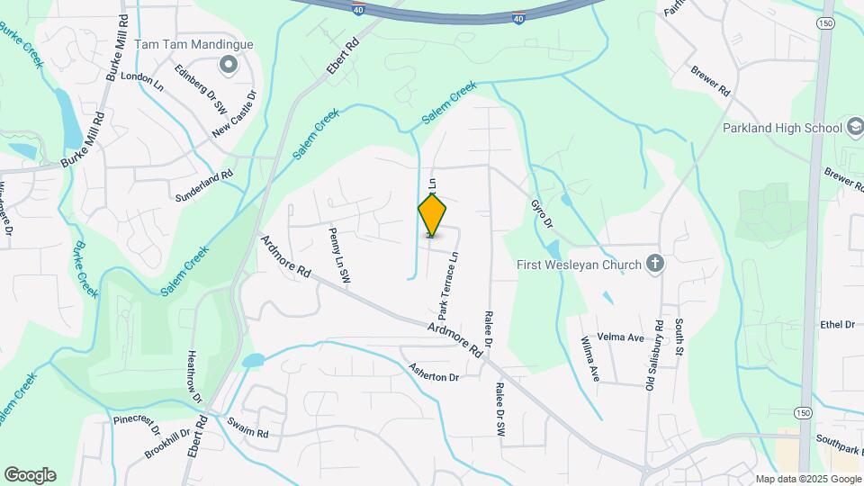 1800 Holly Crescent Ln Map and Location Details