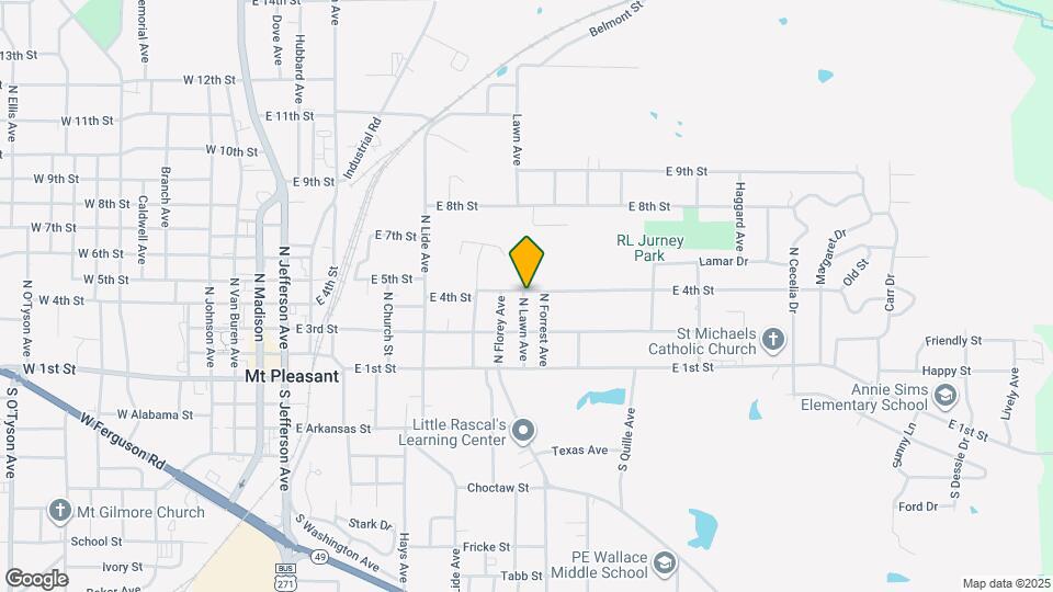 802 E 4th St Map and Location Details