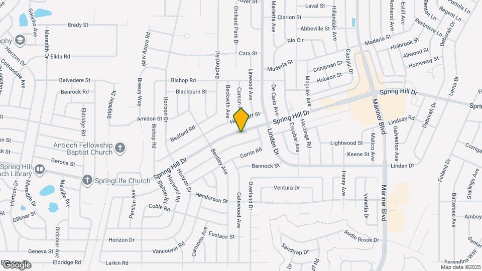 10264 Spring Hill Dr Map and Location Details