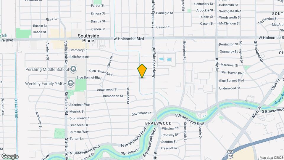 3314 Blue Bonnet Blvd Map and Location Details