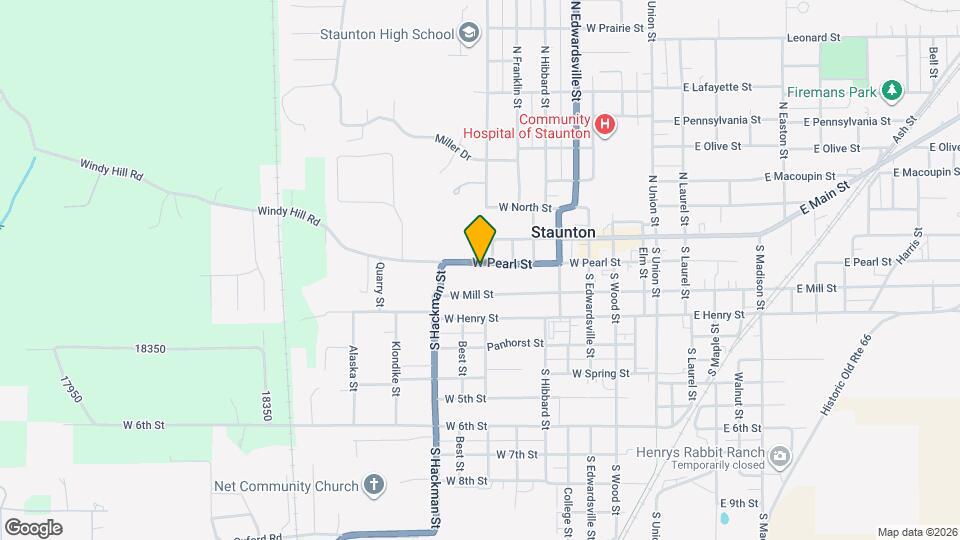 814 W Pearl St Map and Location Details