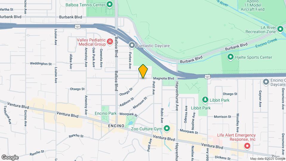 16706 Magnolia Blvd Map and Location Details