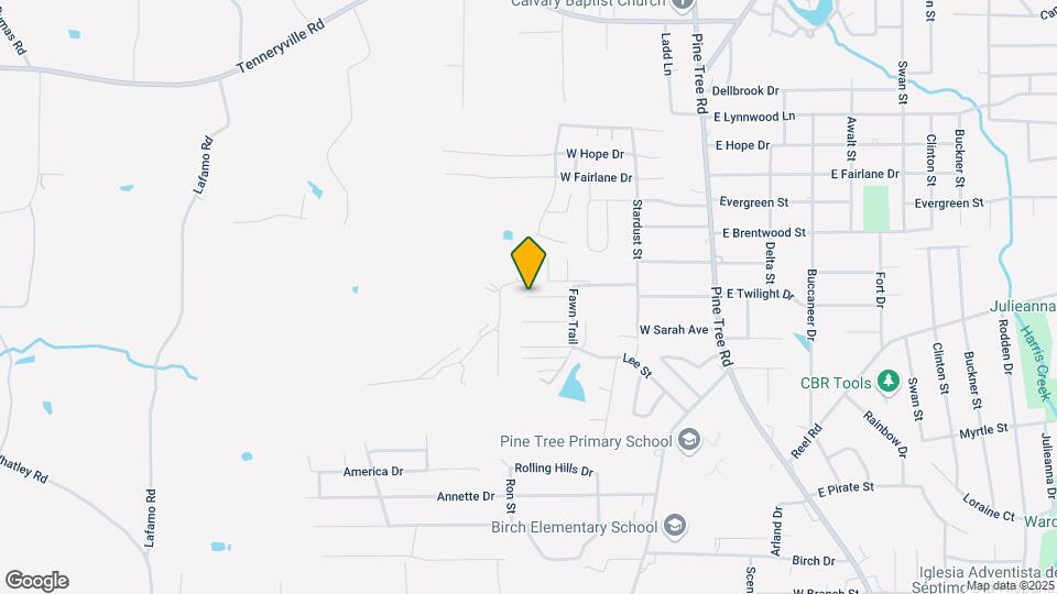 2112 Oak Hollow St Map and Location Details
