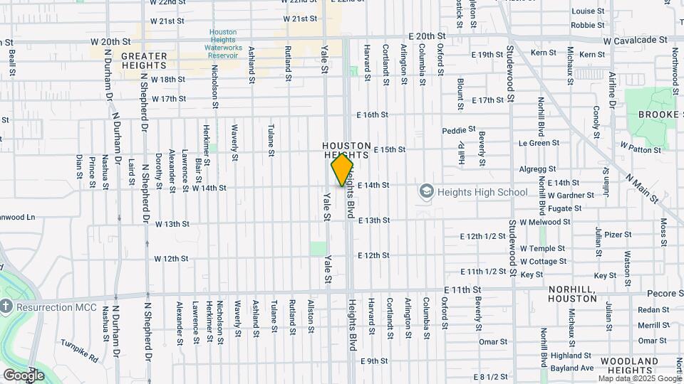 1345 Heights Blvd Map and Location Details