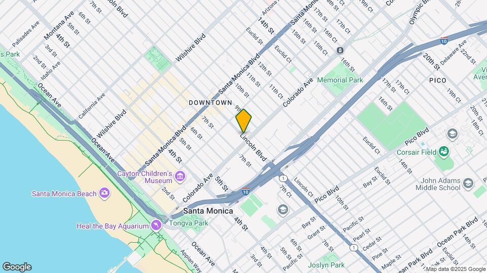 1550 Lincoln Blvd Map and Location Details