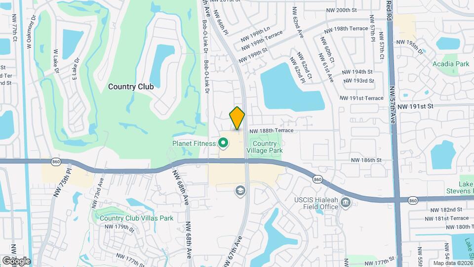 6714 NW 188th Terrace Map and Location Details