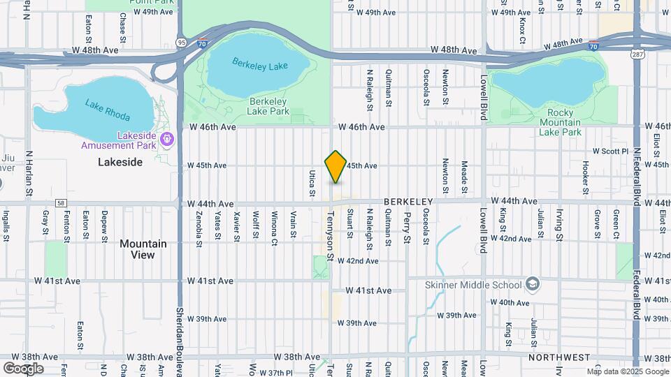 4436 Tennyson St Map and Location Details