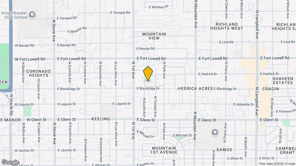 826 E Millenium Ct Mapa y Detalles de la Ubicación