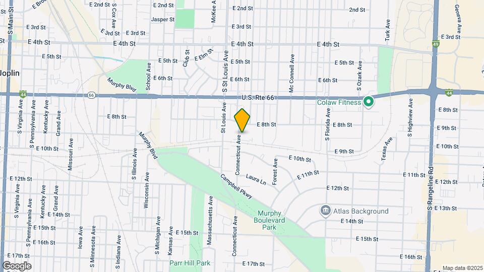 1901 E 9th St Map and Location Details