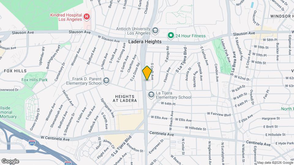 6116 S La Cienega Blvd Map and Location Details