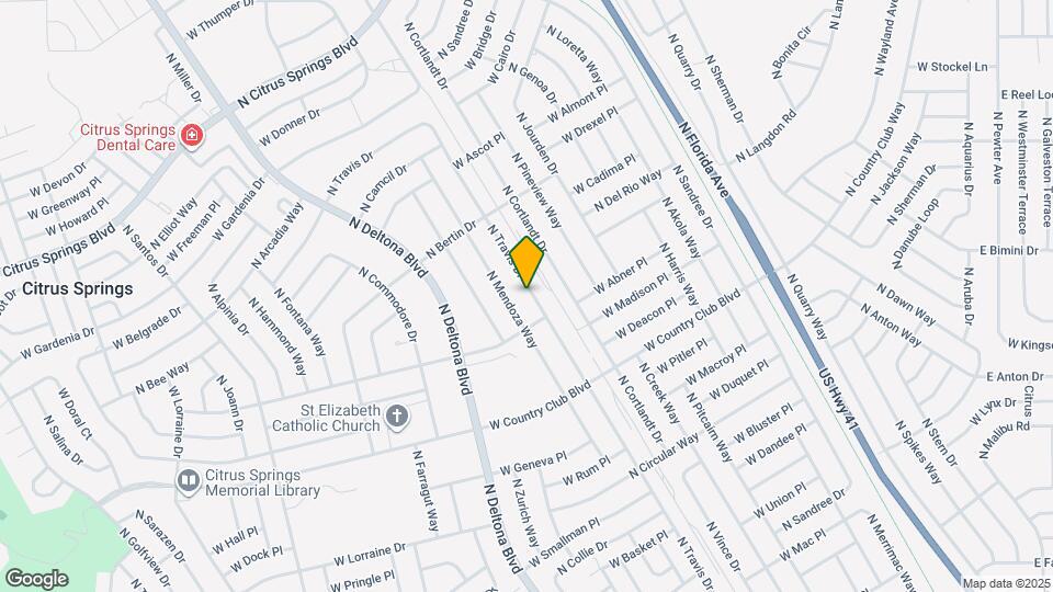 9170 N Travis Dr Map and Location Details