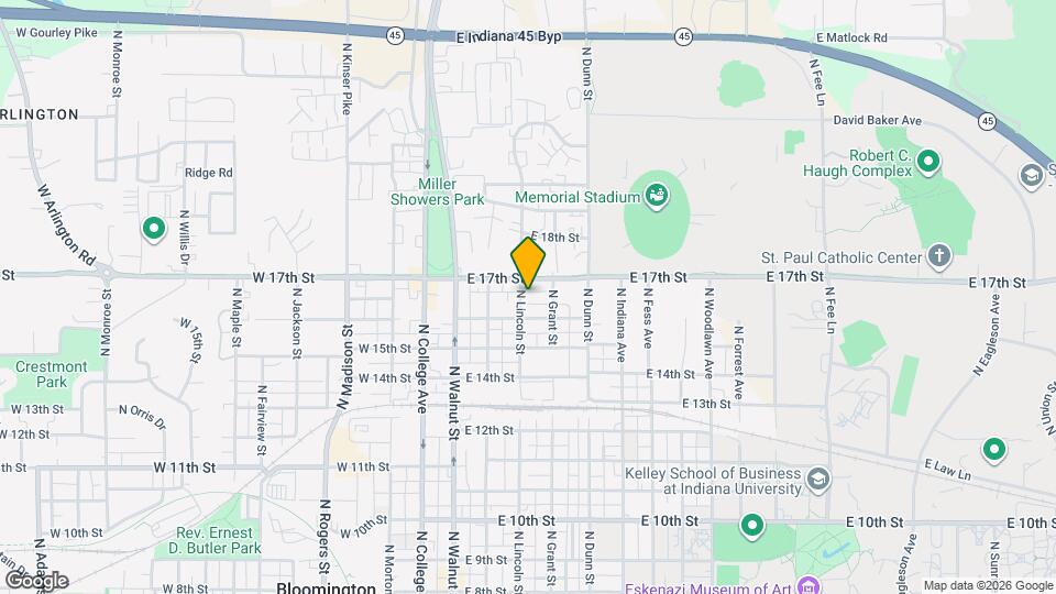 1204 N Lincoln St Map and Location Details