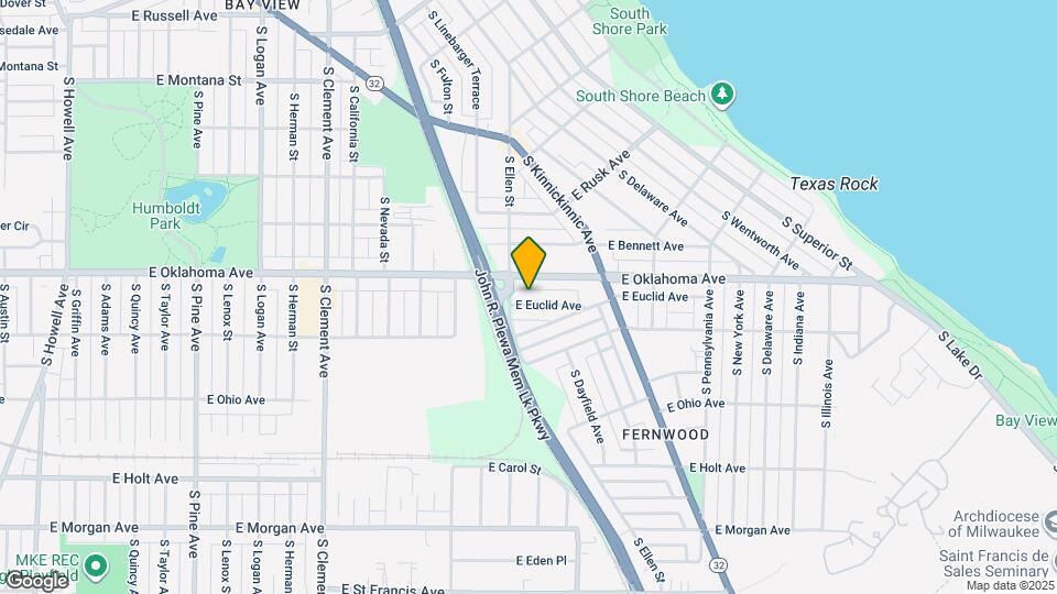 1820 E Euclid Ave Map and Location Details
