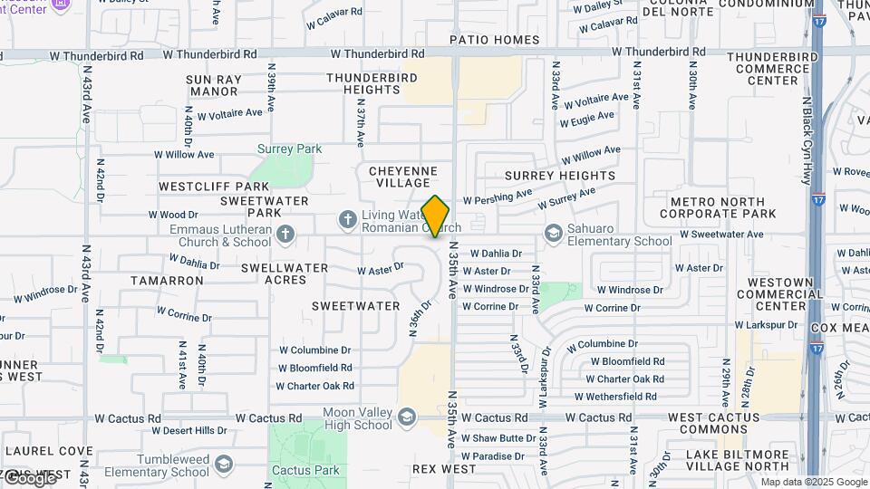 12849 N 36th Dr Map and Location Details