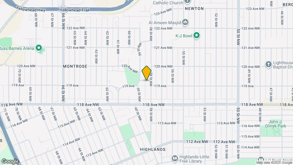 11864-11858 58 St NW Map and Location Details