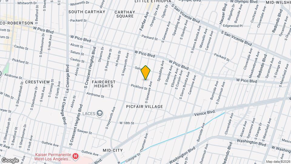 1546 S Ogden Dr Map and Location Details