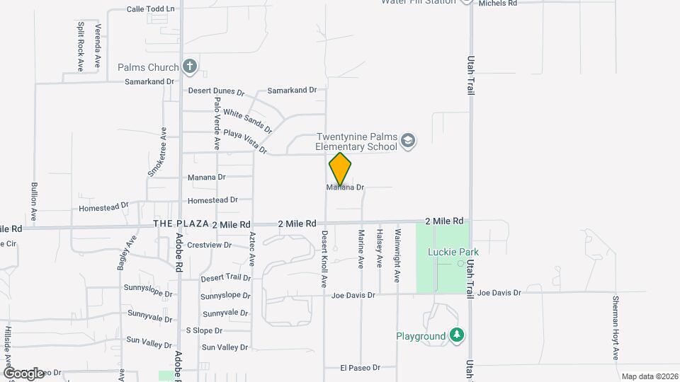 74109 Manana Dr Map and Location Details